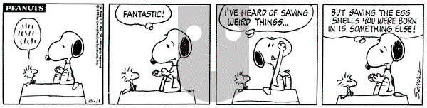 Peanuts on Saturday October 11, 1975 Comic Strip