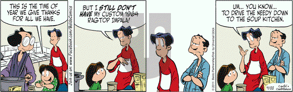 Baldo on Tuesday November 22, 2011 Comic Strip