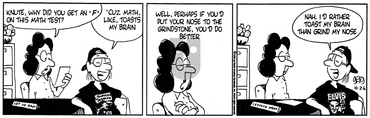 Luann - Thursday October 26, 1995 Comic Strip