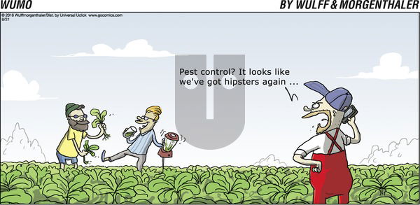 WuMo on Sunday August 21, 2016 Comic Strip