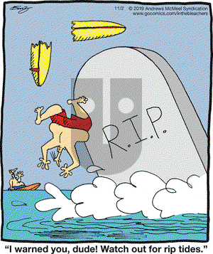 In the Bleachers on Saturday November 2, 2019 Comic Strip