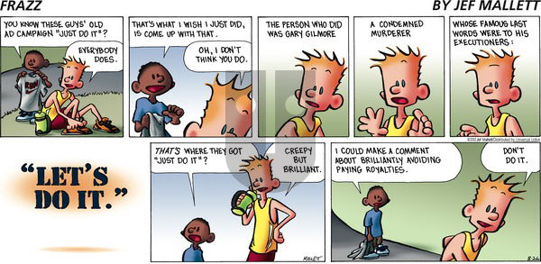 Frazz on Sunday August 26, 2012 Comic Strip