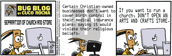 La Cucaracha on Saturday April 12, 2014 Comic Strip