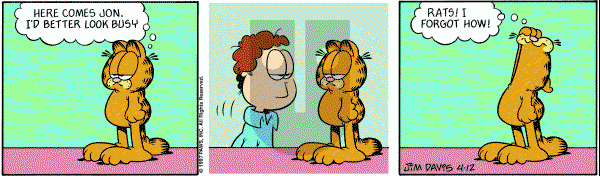 Garfield on Saturday April 12, 1997 Comic Strip