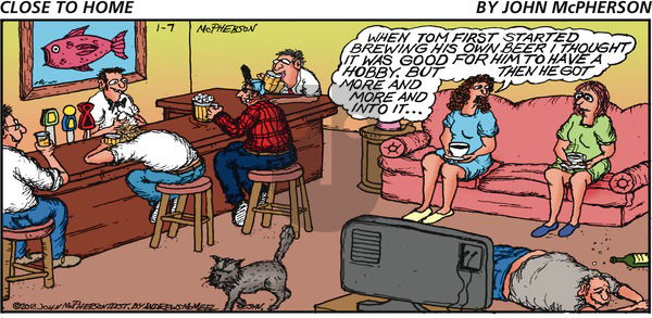 Close to Home on Sunday January 7, 2018 Comic Strip
