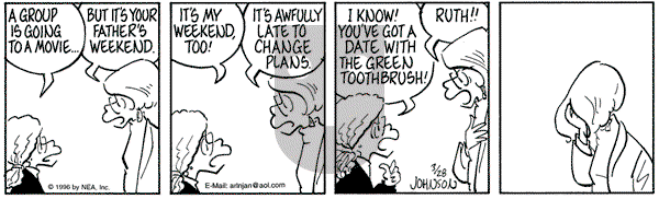 Arlo and Janis on Thursday March 28, 1996 Comic Strip