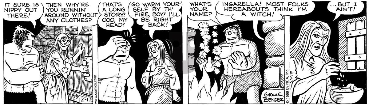 Alley Oop - Friday December 17, 1999 Comic Strip