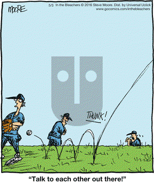 In the Bleachers on Tuesday May 3, 2016 Comic Strip