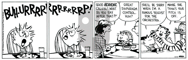 Calvin and Hobbes on Saturday June 13, 1992 Comic Strip
