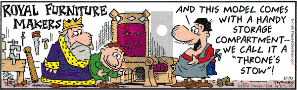 Frank and Ernest on Wednesday November 10, 2010 Comic Strip