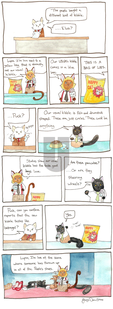 Breaking Cat News on Monday January 19, 2015 Comic Strip