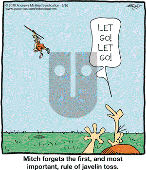 In the Bleachers on Monday September 16, 2019 Comic Strip