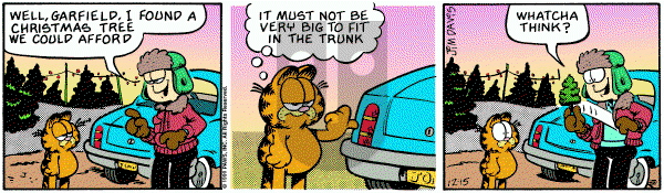 Garfield on Saturday December 15, 1990 Comic Strip