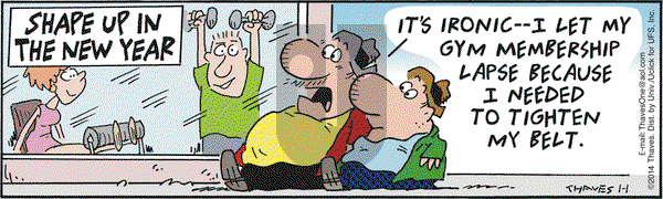 Frank and Ernest on Wednesday January 1, 2014 Comic Strip