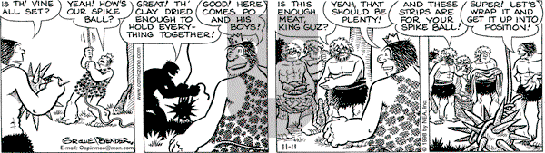 Alley Oop on Wednesday November 11, 1998 Comic Strip