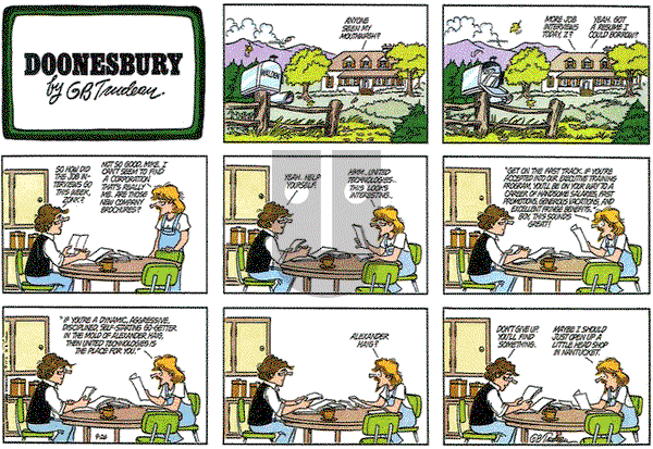 Doonesbury on Sunday September 26, 1982 Comic Strip