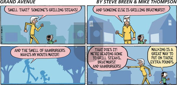 Grand Avenue on Sunday July 8, 2012 Comic Strip