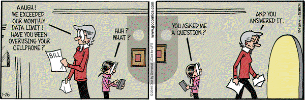 Grand Avenue on Tuesday January 26, 2016 Comic Strip