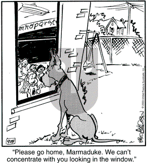 Marmaduke on Monday September 15, 2003 Comic Strip