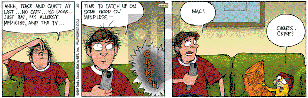Get Fuzzy on Monday April 2, 2007 Comic Strip