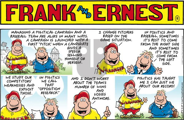 Frank and Ernest on Sunday March 29, 2020 Comic Strip