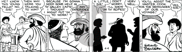 Alley Oop on Friday April 4, 1997 Comic Strip