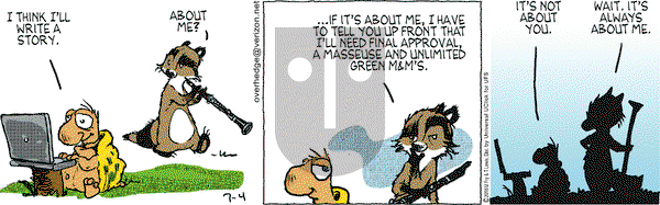 Over the Hedge on Monday July 4, 2016 Comic Strip