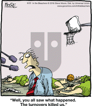In the Bleachers on Thursday June 23, 2016 Comic Strip