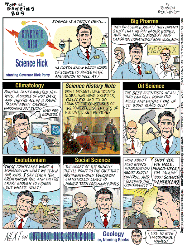 Tom the Dancing Bug on Friday October 7, 2011 Comic Strip