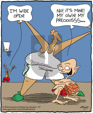 In the Bleachers on Monday April 7, 2025 Comic Strip