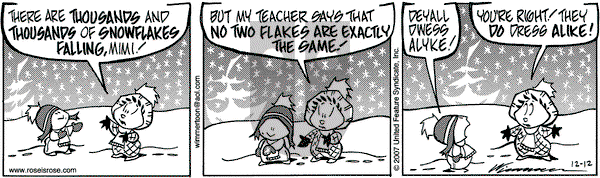 Rose is Rose on Wednesday December 12, 2007 Comic Strip