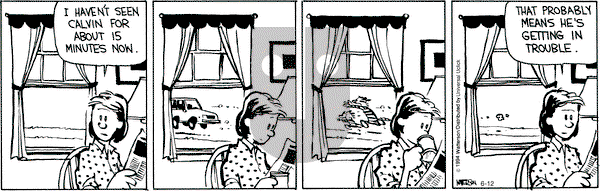 Calvin and Hobbes - Thursday June 12, 2014 Comic Strip