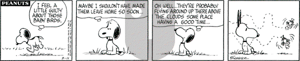 Peanuts - Friday March 11, 1966 Comic Strip
