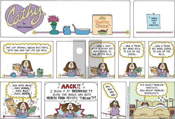 Cathy Classics on Sunday August 31, 2008 Comic Strip