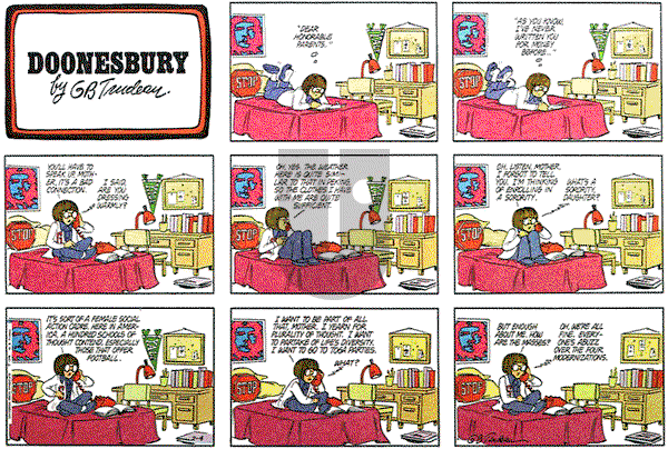 Doonesbury on Sunday February 4, 1979 Comic Strip