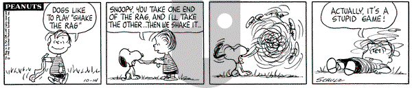 Peanuts on Thursday October 14, 1965 Comic Strip