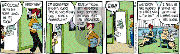 The Buckets on Thursday July 16, 2009 Comic Strip