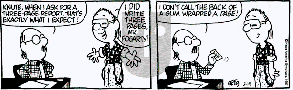 Luann on Thursday February 19, 1987 Comic Strip