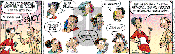 Baldo on Saturday December 15, 2001 Comic Strip