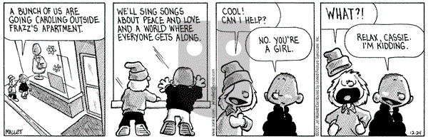 Frazz on Monday December 24, 2001 Comic Strip