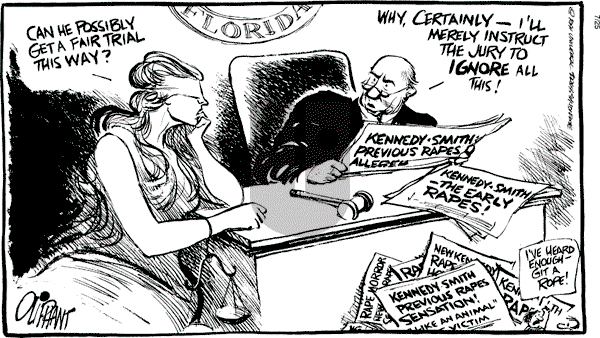 Pat Oliphant - Thursday July 25, 1991 Comic Strip