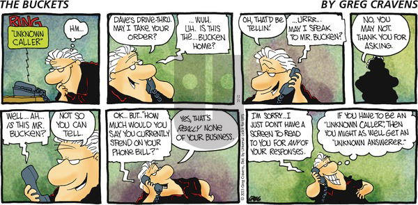 The Buckets on Sunday December 15, 2013 Comic Strip