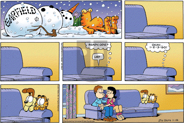 Garfield - Sunday November 18, 2007 Comic Strip
