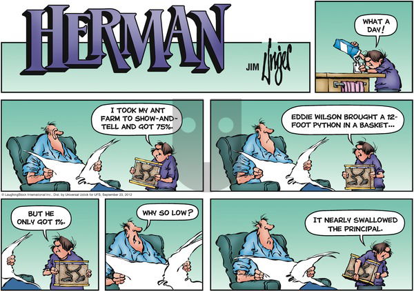 Herman on Sunday September 23, 2012 Comic Strip