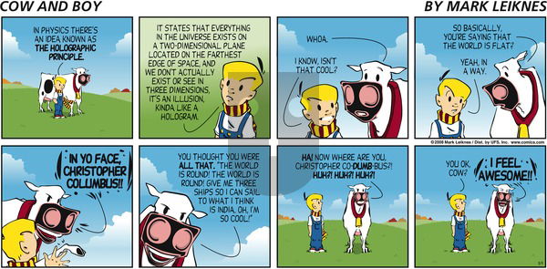 Cow and Boy Classics on Sunday November 9, 2008 Comic Strip
