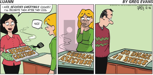 Luann on Sunday December 16, 2018 Comic Strip