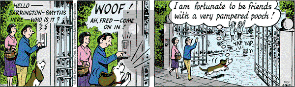 Fred Basset on Monday October 9, 2017 Comic Strip