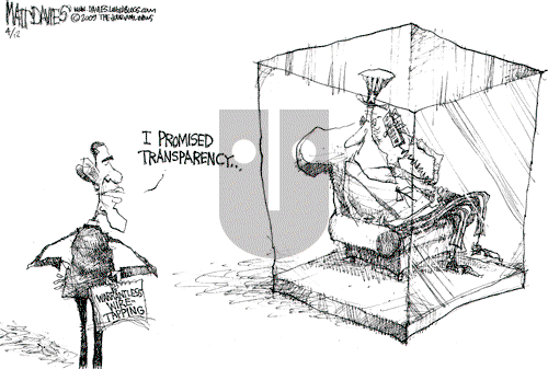Matt Davies on Sunday April 12, 2009 Comic Strip