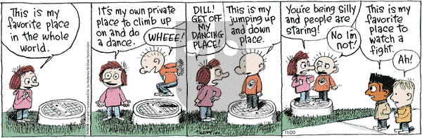 Cul de Sac on Tuesday November 20, 2018 Comic Strip