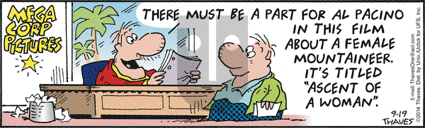 Frank and Ernest on Friday September 19, 2014 Comic Strip